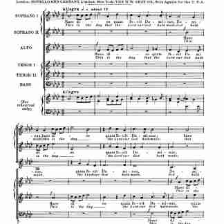 Byrd, William - Haec dies, T 55 - Vocal Score