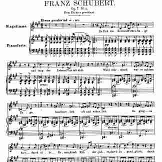 Schubert, Franz - Der Flug der Zeit, D.515