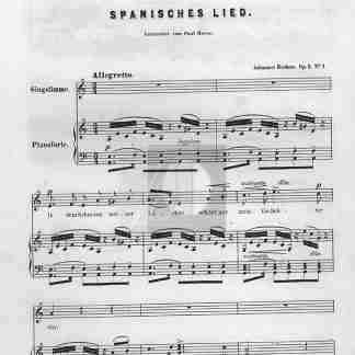 Brahms, Johannes - 6 Songs, Op.6