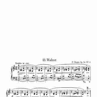 Chopin, Frédéric - Waltzes, Op.34 No.2