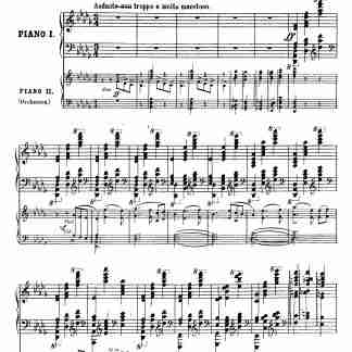 Tchaikovsky arr. Composer - Piano Concerto No.1, Op.23 Version C - 2 Pianos